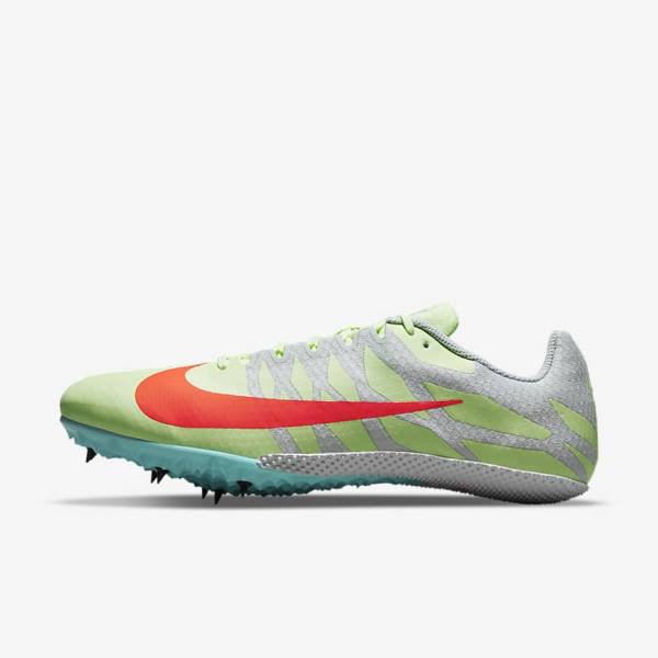 Zapatillas Running Nike Zoom Rival S 9 Athletics Sprinting Spikes Mujer Turquesa Naranjas | NK843NRA