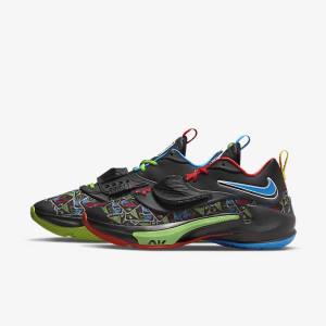 Zapatillas Baloncesto Nike Zoom Freak 3 Mujer Negras Blancas Rojas Verde | NK697ZPU