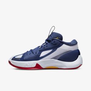 Zapatillas Jordan Nike Jordan Zoom Separate Hombre Azul Marino Blancas Rojas Doradas | NK657NFA