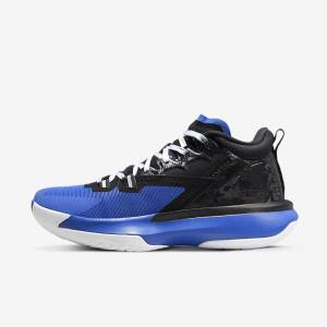 Zapatillas Jordan Nike Zion 1 Hombre Negras Azul Real Blancas | NK625OJK