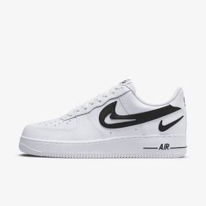 Zapatillas Nike Air Force 1 07 Hombre Blancas Negras | NK651KAM