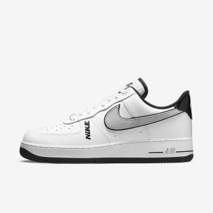 Zapatillas Nike Air Force 1 07 LV8 Hombre Blancas Negras Gris Blancas | NK369PAY