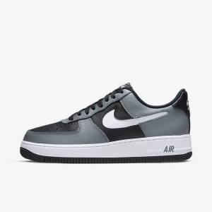 Zapatillas Nike Air Force 1 07 LV8 Hombre Negras Gris Blancas | NK650VQZ