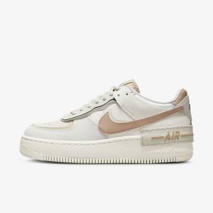 Zapatillas Nike Air Force 1 Shadow Mujer Kaki Beige Claro | NK261MAR