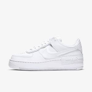 Zapatillas Nike Air Force 1 Shadow Mujer Blancas | NK605TPW