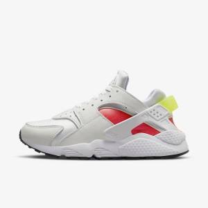 Zapatillas Nike Air Huarache Mujer Blancas Rojas Claro Negras | NK056KGB