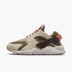 Zapatillas Nike Air Huarache SP Mujer Kaki Burdeos | NK893GCX