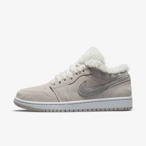 Zapatillas Nike Air Jordan 1 Low SE Mujer Gris Gris Blancas | NK493UAJ