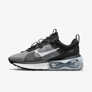 Zapatillas Nike Air Max 2021 Mujer Negras Metal Plateadas Gris Blancas | NK650UPZ