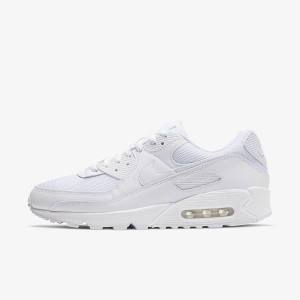 Zapatillas Nike Air Max 90 Hombre Blancas Gris Blancas | NK068EFP