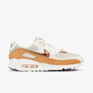 Zapatillas Nike Air Max 90 Mujer Marrones Beige Claro Amarillo | NK350UYA