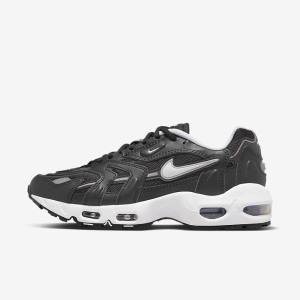 Zapatillas Nike Air Max 96 2 Mujer Negras Metal Plateadas Blancas | NK164UYR