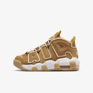 Zapatillas Nike Air More Uptempo Older Niños Marrones Marrones Claro Blancas | NK801GJO