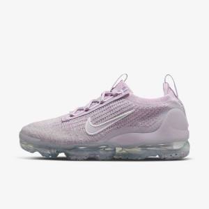 Zapatillas Nike Air VaporMax 2021 FK Mujer Rosas Claro Blancas Metal Plateadas Moradas | NK046FDR