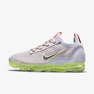 Zapatillas Nike Air VaporMax 2021 FK Mujer Beige Claro Verde Claro Negras | NK156EKH