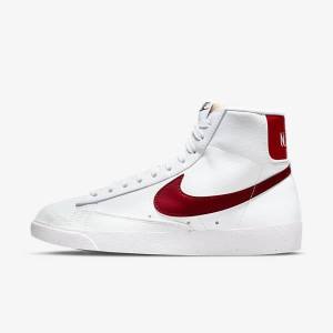 Zapatillas Nike Blazer Mid 77 Next Nature Mujer Blancas Negras Rojas | NK263KAD