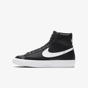 Zapatillas Nike Blazer Mid 77 Older Niños Negras Blancas Naranjas | NK769HUL