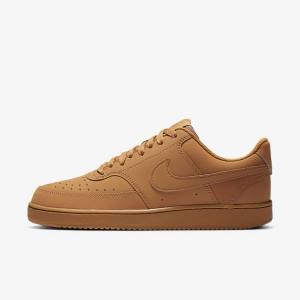 Zapatillas Nike Court Vision Low Hombre Marrones | NK912TJW