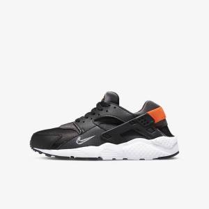 Zapatillas Nike Huarache Run Older Niños Negras Naranjas Gris Blancas | NK287JVZ