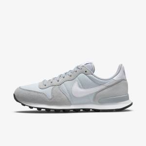 Zapatillas Nike Internationalist Mujer Gris Plateadas Negras Blancas | NK273HUJ