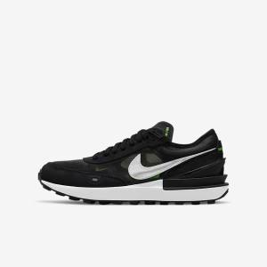 Zapatillas Nike Waffle One Older Niños Gris Oscuro Negras Verde | NK874UNY