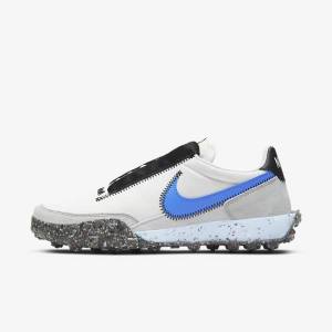 Zapatillas Nike Waffle Racer Crater Mujer Blancas Negras Azules | NK861PDC