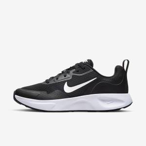 Zapatillas Nike Wearallday Mujer Negras Blancas | NK932XMW