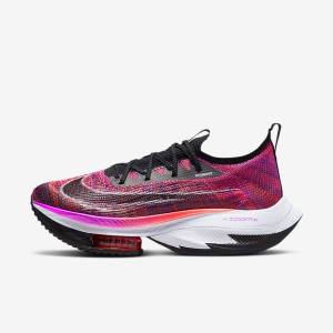 Zapatillas Running Nike Air Zoom Alphafly NEXT% Flyknit Carretera Carreras Mujer Moradas Rojas Negras Negras | NK286MWG