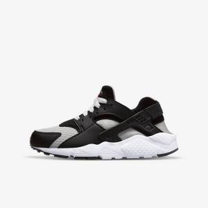 Zapatillas Running Nike Huarache Run Older Niños Negras Gris Blancas Rojas | NK980AFS