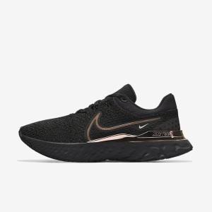 Zapatillas Running Nike React Infinity Run 3 By You Custom Carretera Hombre Negras | NK190DER