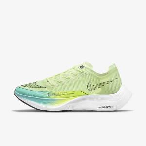 Zapatillas Running Nike ZoomX Vaporfly Next% 2 Carretera Carreras Mujer Negras Metal Doradas Blancas | NK714OTZ