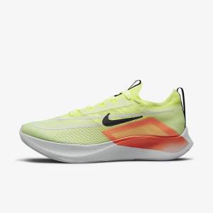 Zapatillas Running Nike Zoom Fly 4 Carretera Hombre Negras Gris Oscuro Azules Blancas | NK902PZG